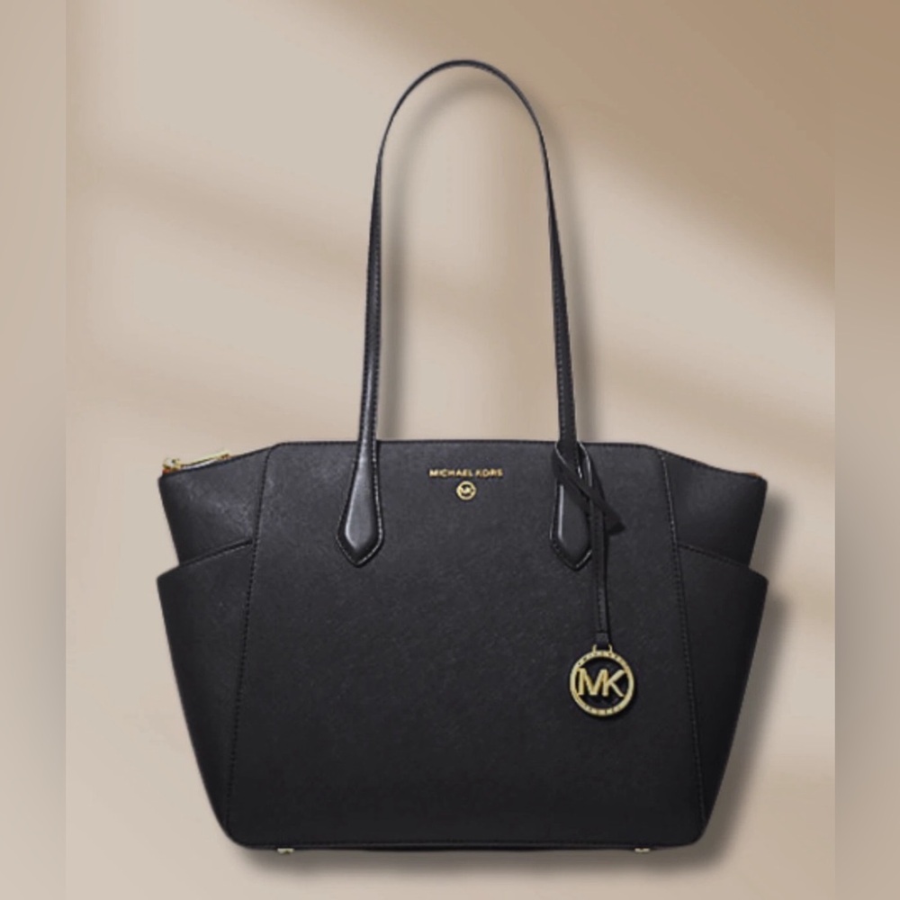 Michael Kors Black and Gold Tote